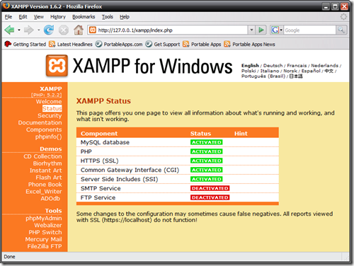 welcome to xampp for windows 5.6.30 php